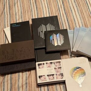 BTS Album Collection with Holographic Covers